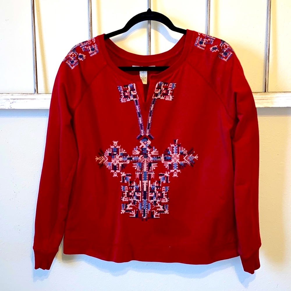 LUCKY BRAND Embroidered Sweatshirt 💋